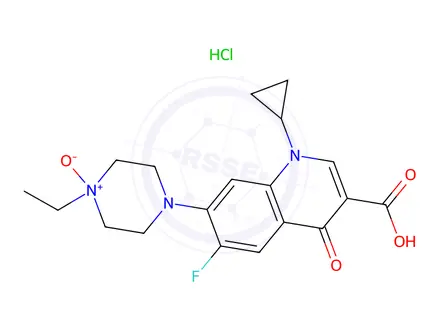 Chemical structure of Enrofloxacin N-Oxide Hydrochloride