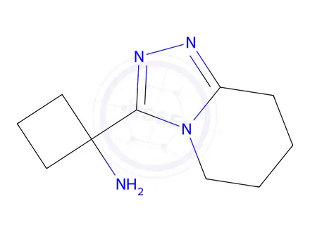 Chemical structure of 1-{5H,6H,7H,8H-[1,2,4]triazolo[4,3-a]pyridin-3-yl}cyclobutan-1-amine
