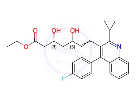Chemical structure of Pitavastatin Ethyl Ester