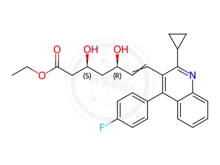 Chemical structure of Pitavastatin Impurity 138