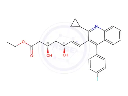 Chemical structure of Pitavastatin Ethyl Ester