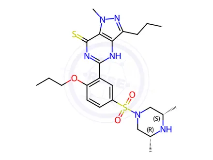 Chemical structure of Propoxyphenyl Thioaildenafil