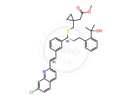 Chemical structure of Montelukast Methyl Ester