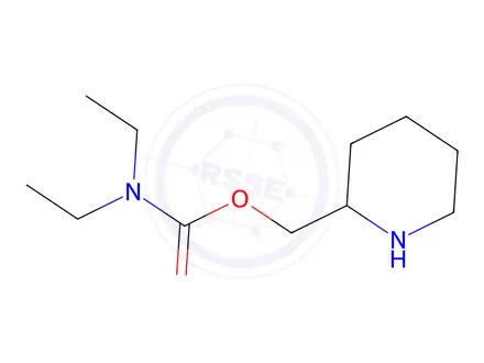 Chemical structure of Piperidin-2-ylmethyl diethylcarbamate