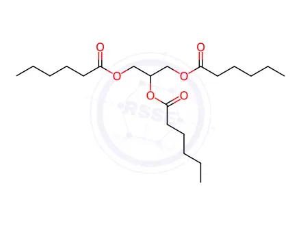 Chemical structure of Tricaproin(C6:0)
