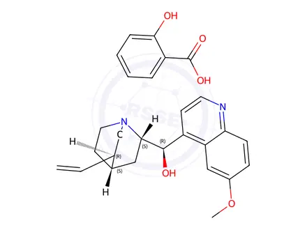 Chemical structure of Quininesalicylate