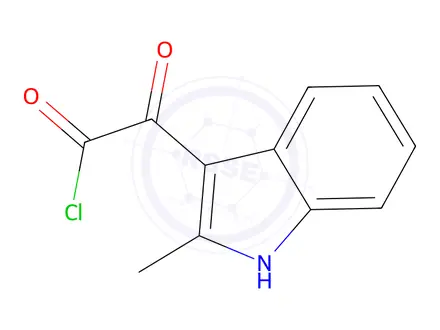 Chemical structure of 2-(2-Methyl-1h-indol-3-yl)-2-oxoacetyl Chloride