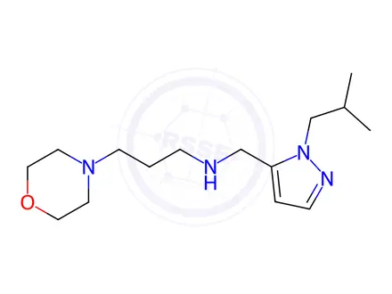 Chemical structure of (1-isobutyl-1H-pyrazol-5-yl)methyl](3-morpholin-4-ylpropyl)amine