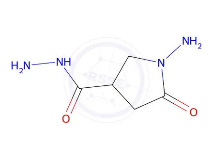 Chemical structure of 1-Amino-5-oxopyrrolidine-3-carbohydrazide