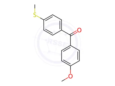 Chemical structure of 4-Methoxy-4'-thiomethylbenzophenone