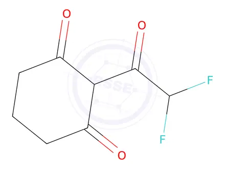 Chemical structure of 2-(2,2-Difluoroacetyl)cyclohexane-1,3-dione