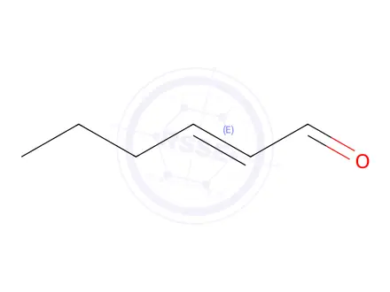 Chemical structure of trans-2-Hexenal
