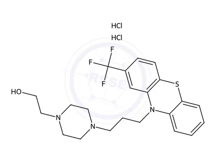 Chemical structure of Fluphenazine Dihydrochloride