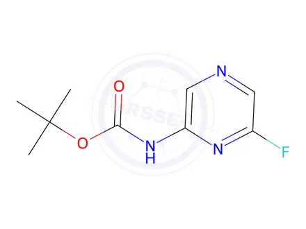 Chemical structure of tert-Butyl (6-fluoropyrazin-2-yl)carbamate