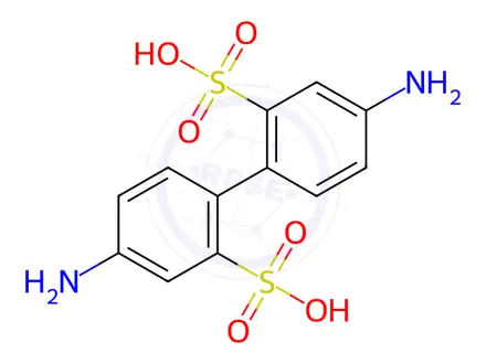 Chemical structure of 4,4'-Diamino-[1,1'-biphenyl]-2,2'-disulfonic Acid