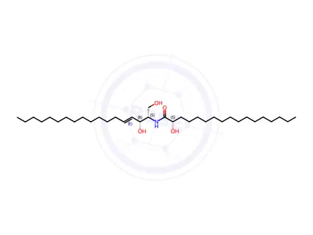 Chemical structure of 17:0(2S-OH) Ceramide