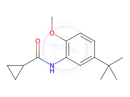 Chemical structure of n-(5-(Tert-butyl)-2-methoxyphenyl)cyclopropanecarboxamide