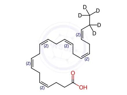 Chemical structure of Docosahexaenoic Acid-D5