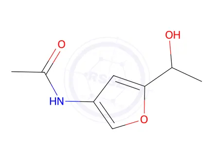 Chemical structure of N-(5-(1-Hydroxyethyl)furan-3-yl)acetamide
