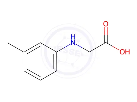 Chemical structure of [(3-Methylphenyl)amino]acetic acid