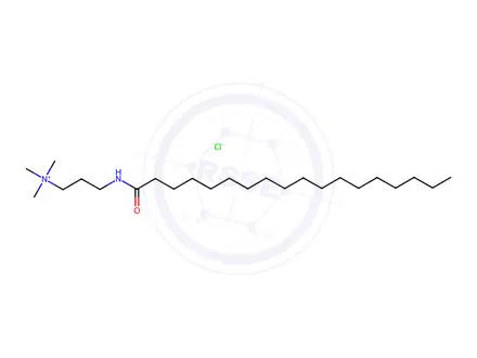 Chemical structure of trimethyl-3-[(1-oxooctadecyl)amino]propylammonium chloride