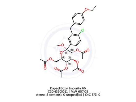 Chemical structure of Dapagliflozin Impurity 458