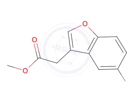 Chemical structure of Methyl 2-(5-bromobenzofuran-3-yl)acetate