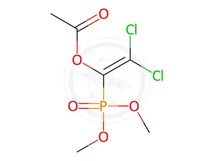 Chemical structure of Dimethyl=(1-acetoxy-2,2-dichloroethenyl) phosphonate
