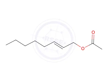 Chemical structure of (E)-2-octen-1-yl acetate