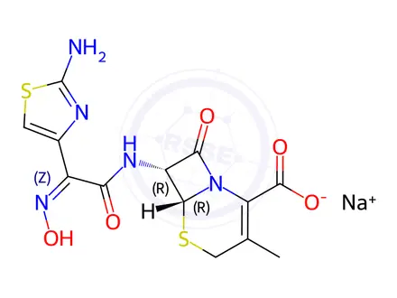Chemical structure of Cefdinir Impurity 1 (Na Salt)