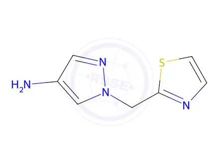 Chemical structure of 1-(1,3-thiazol-2-ylmethyl)-1h-pyrazol-4-amine