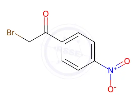 Chemical structure of 2-Bromo-4'-nitroacetophenone