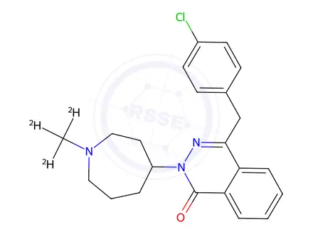 Chemical structure of Azelastine-13C,d3