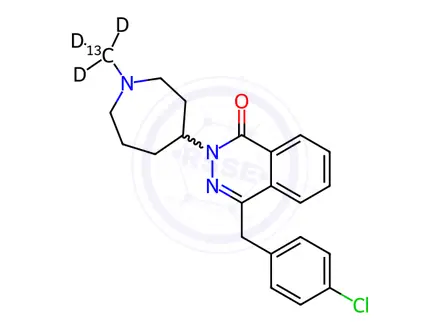 Chemical structure of Azelastine-d3
