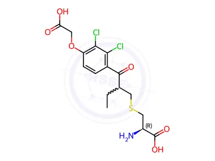 Chemical structure of Ethacrynic Acid L-Cysteine Adduct