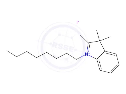 Chemical structure of 2,3,3-Trimethyl-1-octyl-3H-indol-1-ium iodide