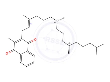 Chemical structure of Vitamin K1