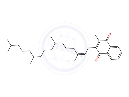 Chemical structure of (Z)-2-Methyl-3-(3,7,11,15-tetramethylhexadec-2-en-1-yl)naphthalene-1,4-dione