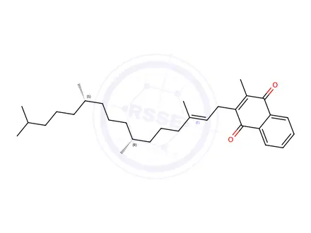 Chemical structure of Vitamin K1 (7R,11S,E) Isomer Impurity