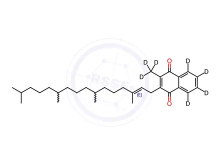 Chemical structure of Vitamin K1-[D7]