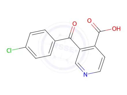 Chemical structure of 3-(4-Chlorobenzoyl)isonicotinic acid