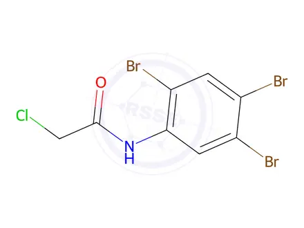 Chemical structure of 2-Chloro-2',4',5'-tribromoacetanilide