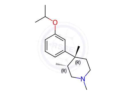 Chemical structure of (3R,4R)-4-(3-Isopropoxyphenyl)-1,3,4-trimethylpiperidine