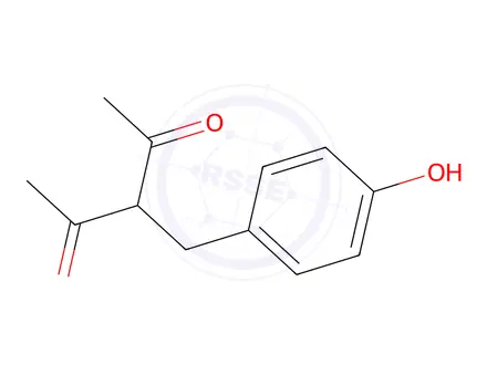 Chemical structure of 3-(4-Hydroxybenzyl)pentane-2,4-dione