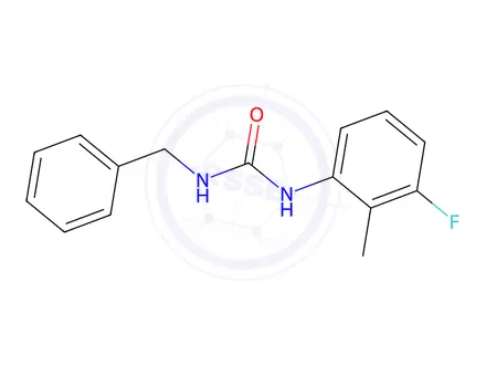 Chemical structure of 1-Benzyl-3-(3-fluoro-2-methylphenyl)urea