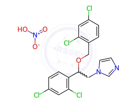 Chemical structure of Miconazole Nitrate