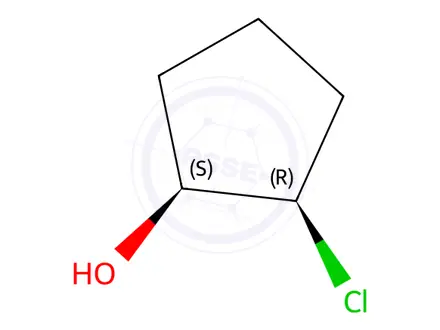 Chemical structure of (1S,2R)-2-chloro-cyclopentanol