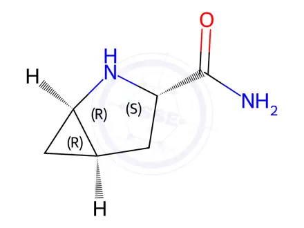 Chemical structure of (1R,3S,5R)-2-Azabicyclo[3.1.0]hexane-3-carboxamide