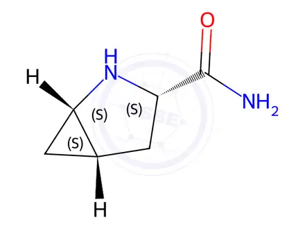 Chemical structure of (1S,3S,5S)-2-Azabicyclo[3.1.0]hexane-3-carboxamide