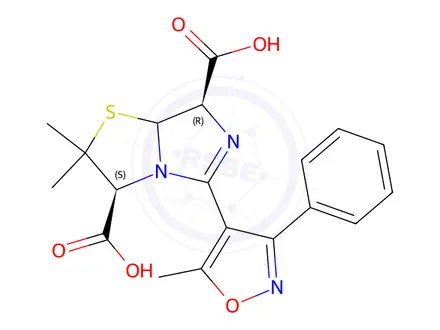 Chemical structure of Oxacillin Impurity 14